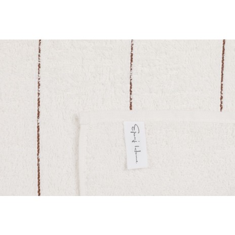 Set 6 prosoape maini, 50x85 cm, Eponj Home,Fitilli Maro/Bej/Alb