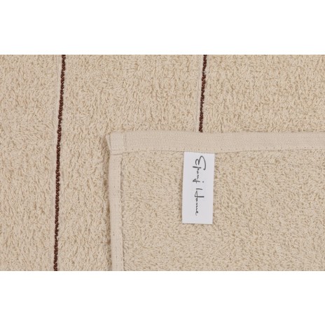 Set 6 prosoape maini, 50x85 cm, Eponj Home,Fitilli Maro/Bej/Alb