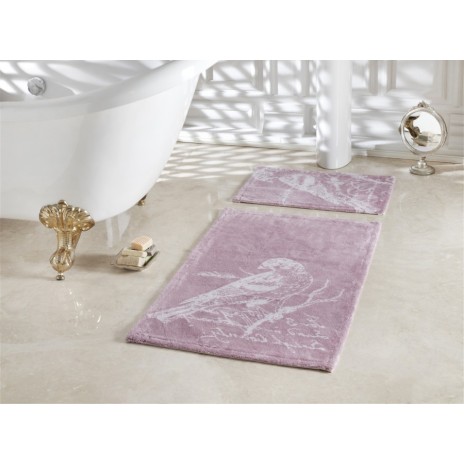 Set 2 covorase de baie, bumbac100%, Cuckoo - Dark Lilac