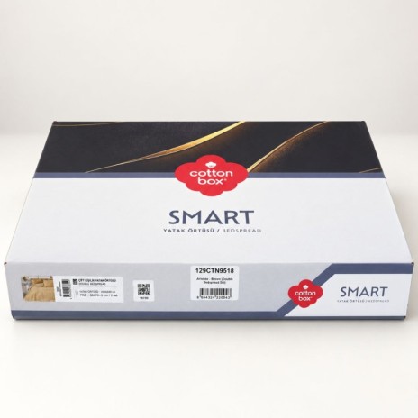 set cuvertura matlasata Brillante maro 250x240cm Cotton Box