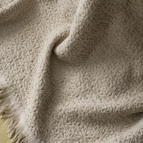Set cuvertura jacquard bumbac 100% Lude Taupe First Choice 4 piese pentru pat dublu
