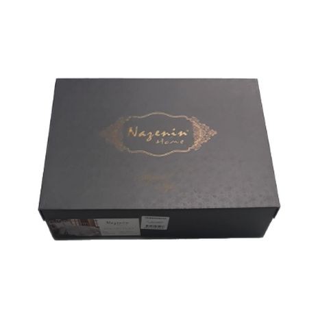 Set de lux cuvertura jaquard 240x260cm + 2 fete perna 50x70cm - Rose Mint v2