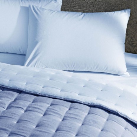 set dormit Donna Bleu/Albastru 200x220 microfibra reversibila