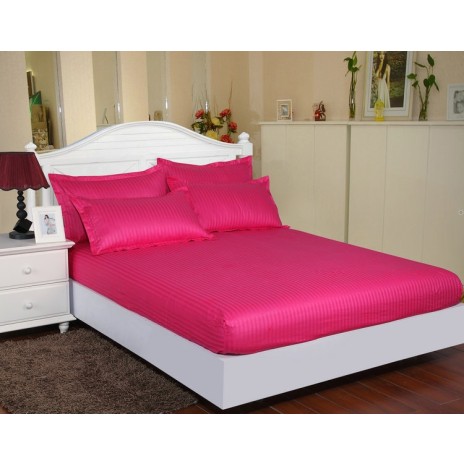 Set husa de pat din damasc+ 2 fete de perna pentru saltea de 180x200cm DAM14