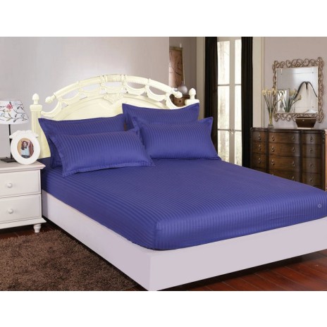 Set husa de pat din damasc+ 2 fete de perna pentru saltea de 180x200cm DAM15