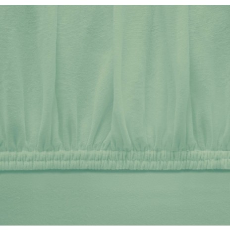 Set husa pat tricot + 2 fete perna, saltea 160x200cm, TAC, verde