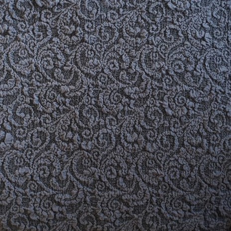 Set huse multielastice jacquard canapea 3 locuri + 2 fotolii, cu volan, Gri Antracit