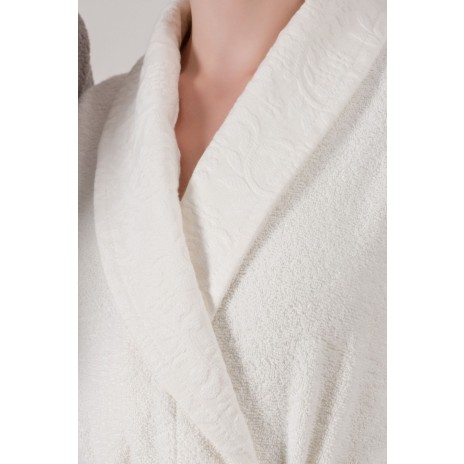 Set matrimonial bumbac jacquard, Cotton Box, Camilla Cream/Grey