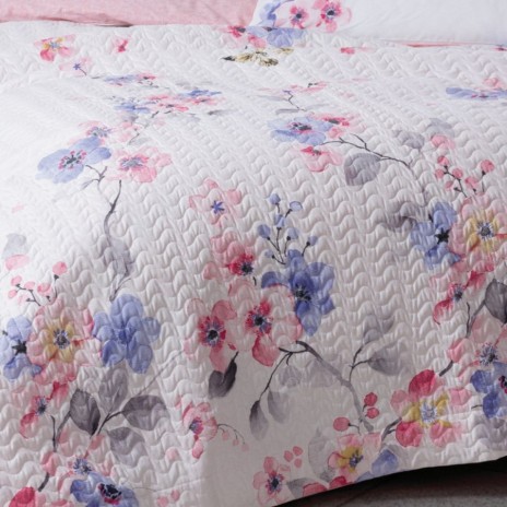 Set pat 4 anotimpuri bumbac 100% ranforce cu flori, Cotton Box, Jayda Roz