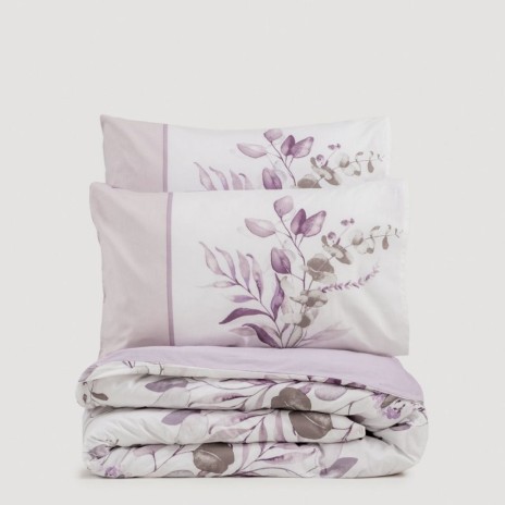 Set pat 4 anotimpuri bumbac 100% ranforce,Cotton Box, Nadia Lilac
