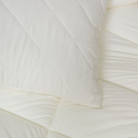 Set pilota iarna Softwash Cotton Box Ecru cu cearșaf și 2 fețe de perna