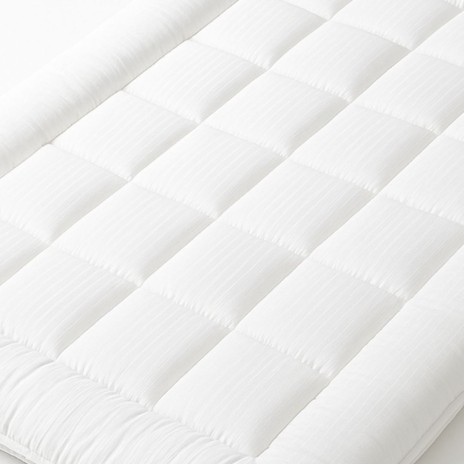 Topper saltea Comfort Soft alb 5 cm 160x200 cm Deluxe Pucioasa cu elastic în colțuri.