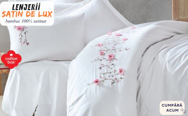 lenjerii de pat de lux - cotton box