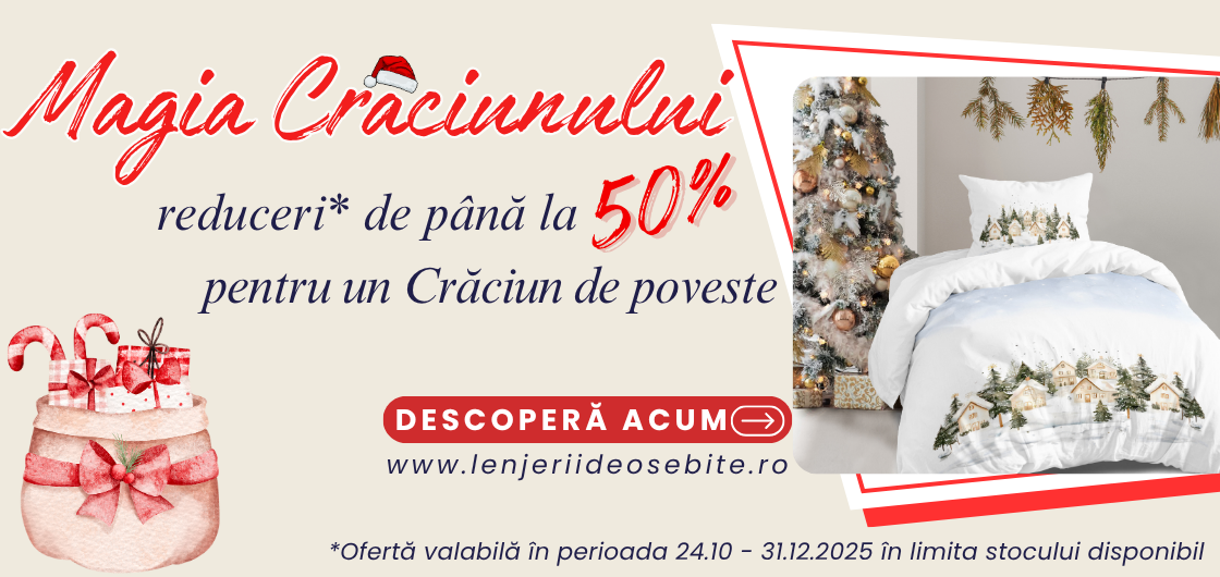 lenjerii de pat Craciun