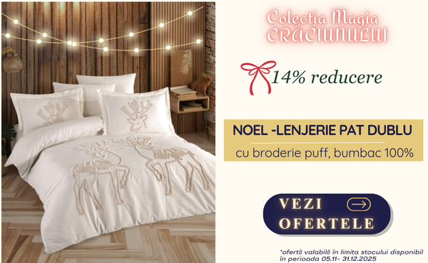 lenjerie de pat craciun noel